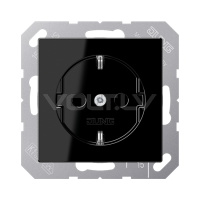 Розетка с/з "Чёрный" A