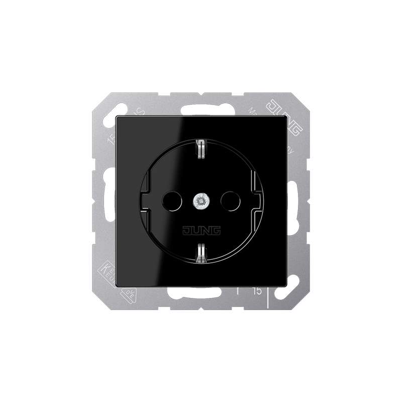 Розетка с/з "Чёрный" A