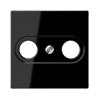 Centrālplate TV+SAT "Melns" A