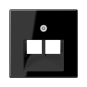 Centrālplate 1+1 Data "Melns" A