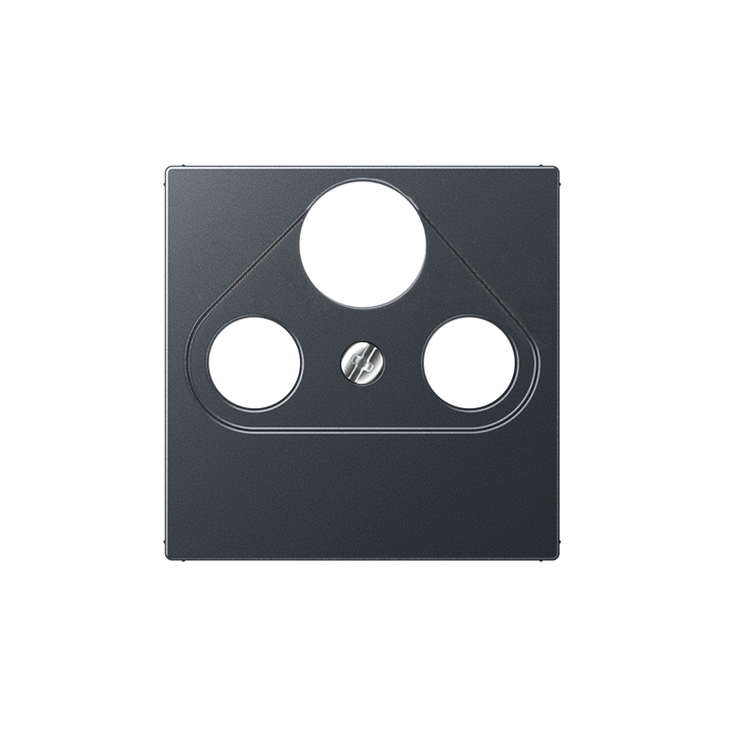 Centrālplate TV+SAT+FM "Antracīts" A