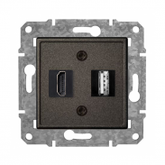 Rozetes HDMI un USB